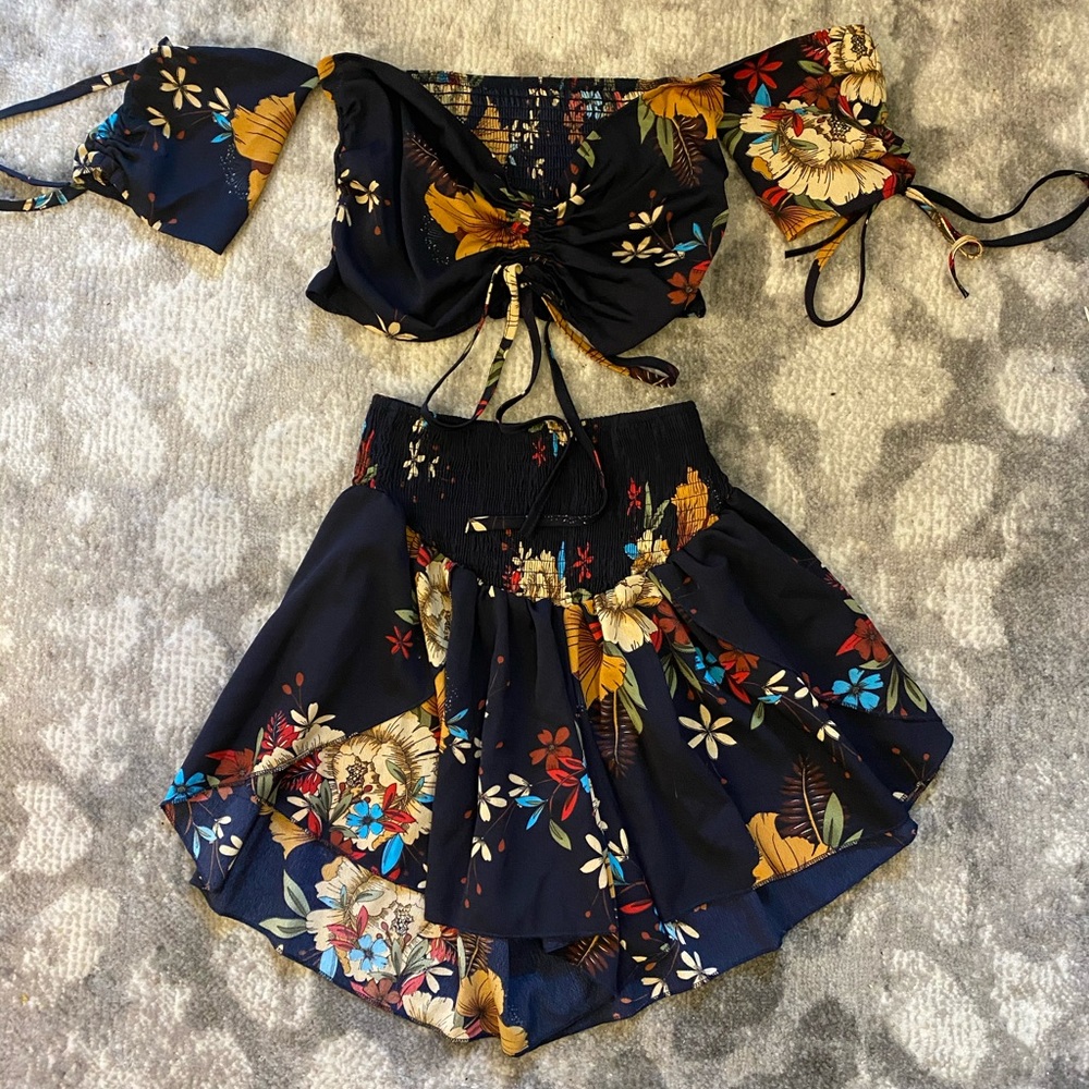 🌸Two piece Romper